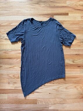 Universal Standard Size S Women's Asymmetrical Hem Tunic Charcoal Gray